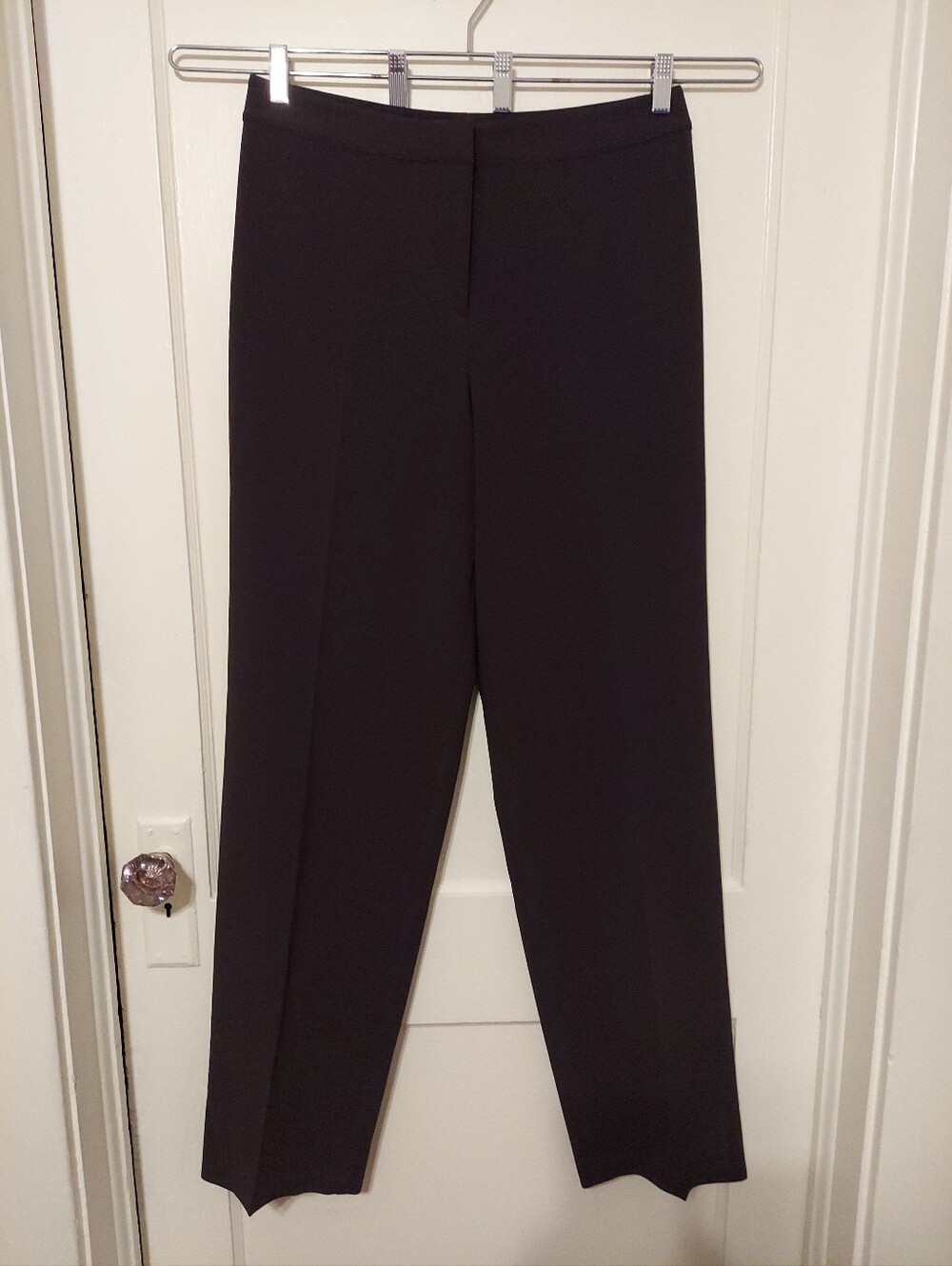 VTG Y2K St. John Crepe Marocain Straight Leg Diana Pants 10X34.5" Minimalist